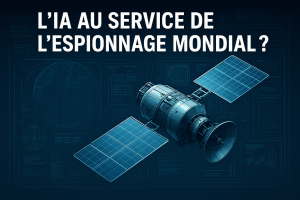 Image de présentation pour le podcast ayant pour titre "L’IA au service de l’espionnage mondial ?"